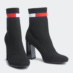 Tommy Hilfiger Heeled Sock Boot